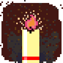 This is just a burning candle